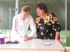 Базанов Андрей и учитель химии Клюшникова Елена Владимировна